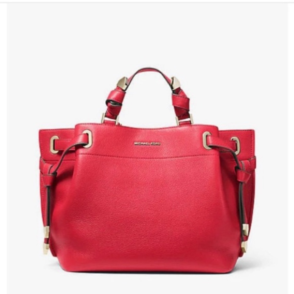 MICHAEL Michael Kors Red Leather Satchel